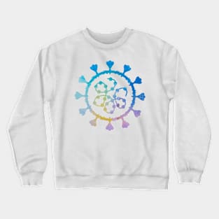 Cute Colourful Virus Crewneck Sweatshirt